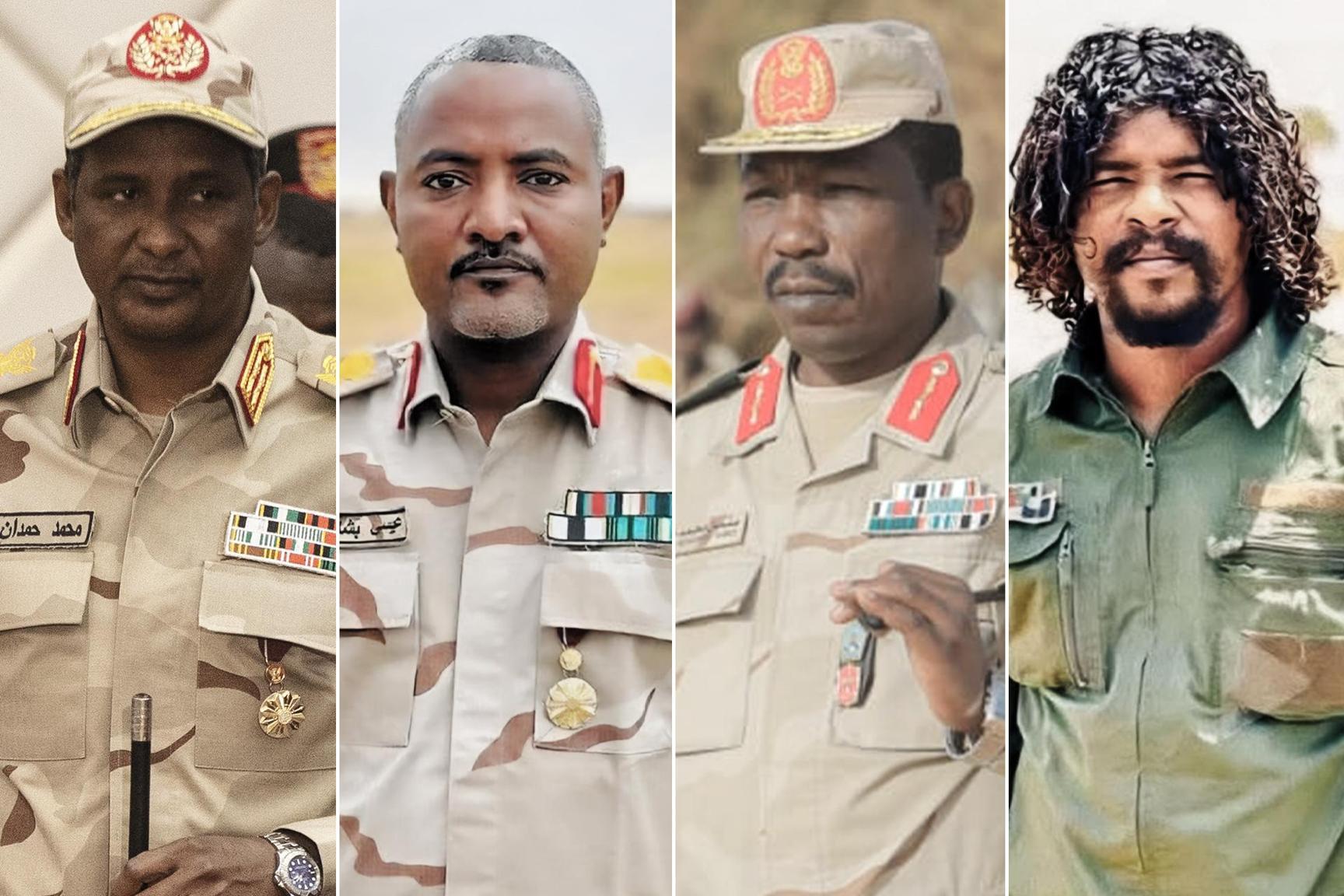 أبرز قيادات قوات الدعم السريع في السودان أبرز قيادات قوات الدعم السريع في السودان