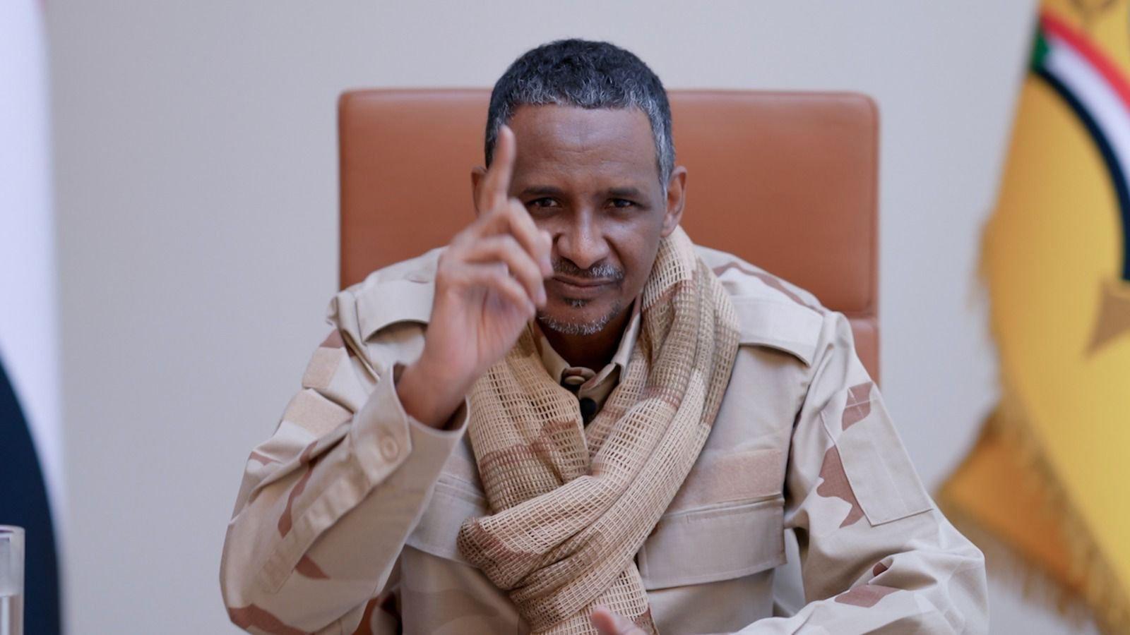 حميدتي: الدعم السريع يوافق على هدنة إنسانية 3 أشهر حميدتي: الدعم السريع يوافق على هدنة إنسانية 3 أشهر