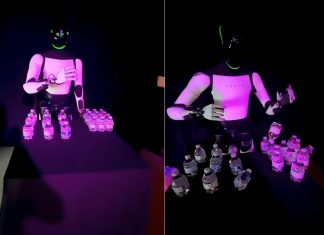 روبوت تسلا يحرج إيلون ماسك ويسقط بشكل مفاجئ في إحدى الحفلات روبوت تسلا يحرج إيلون ماسك ويسقط بشكل مفاجئ في إحدى الحفلات