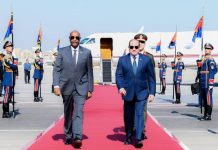 السيسي يستقبل البرهان في احتفالية بالقصر الرئاسي السيسي يستقبل البرهان في احتفالية بالقصر الرئاسي