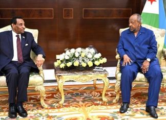 جيبوتي والسودان يبحثان السلام وعودة الخرطوم للاتحاد الإفريقي جيبوتي والسودان يبحثان السلام وعودة الخرطوم للاتحاد الإفريقي