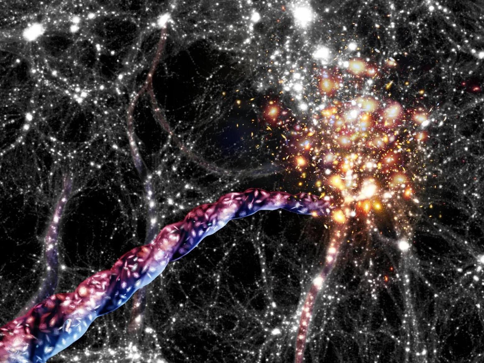 اكتشاف أكبر بنية مغزلية في الكون بواسطة علماء اكتشاف أكبر بنية مغزلية في الكون بواسطة علماء