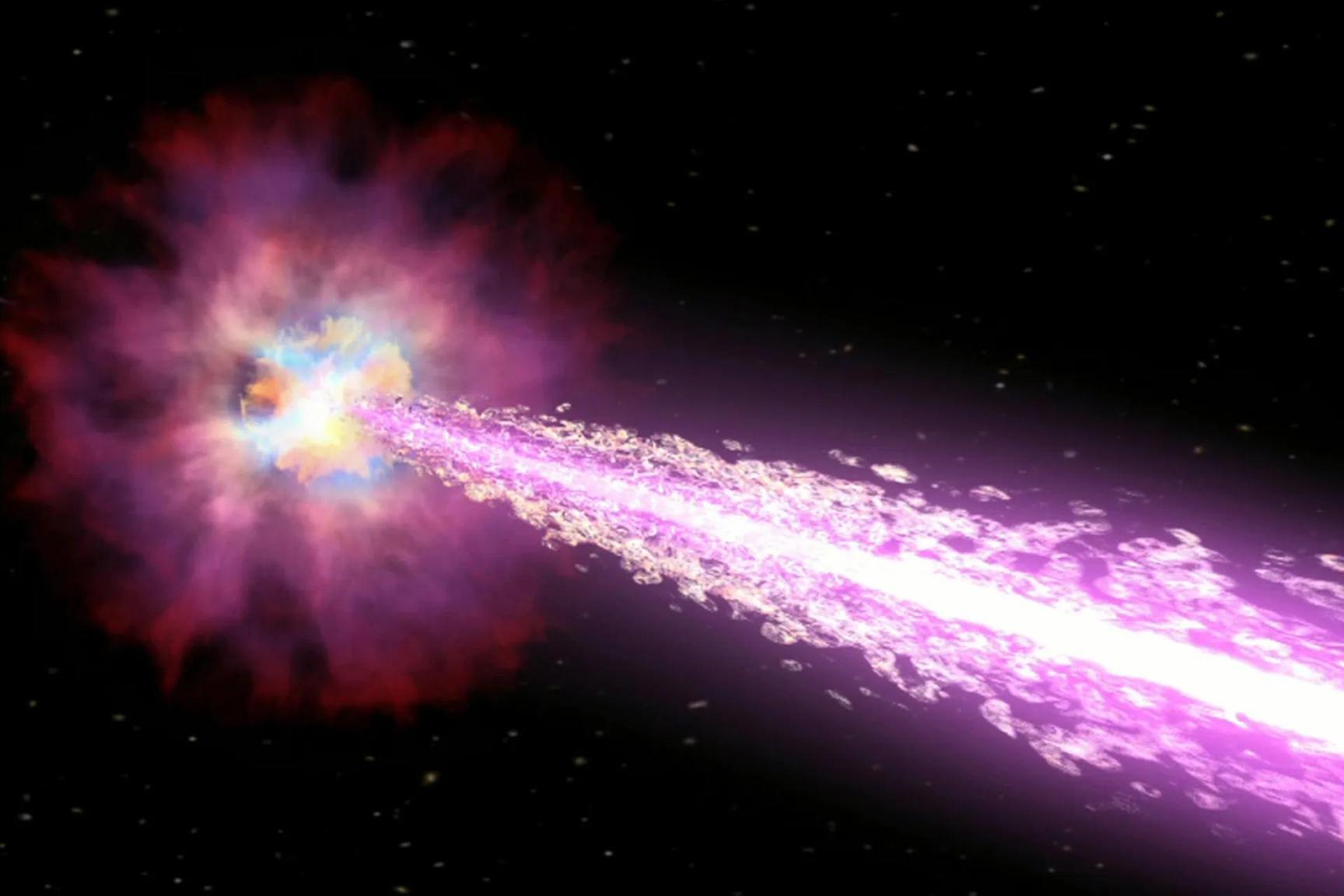 تصادم داخل تصادم.. انفجار أشعة غاما يدهش العلماء تصادم داخل تصادم.. انفجار أشعة غاما يدهش العلماء