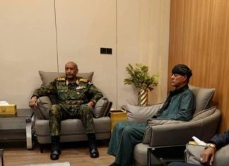 لقاء البرهان وموسى هلال بعد مجزرة مستريحة لقاء البرهان وموسى هلال بعد مجزرة مستريحة