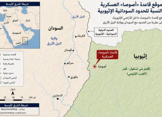تحشيد عسكري في قاعدة إثيوبية على حدود السودان تحشيد عسكري في قاعدة إثيوبية على حدود السودان