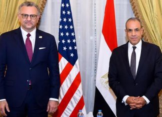 عبد العاطي وبولس يناقشان أزمات السودان وليبيا عبد العاطي وبولس يناقشان أزمات السودان وليبيا