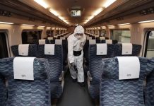 COMMUTER BUSES SPRAYED AS WAR ON CORONAVIRUS INTENSIFIES