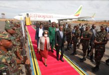 President John Magufuli and Ethiopian President Sahle-Work Zewde