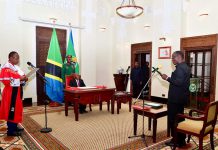 PRESIDENT MAGUFULI SWEARS IN DR BASHIRU AS AMBASSADOR, CHIEF SECRETARY
