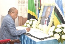 MWINYI LEADS ZANZIBARIS TO SIGN BOOK OF CONDOLENCES