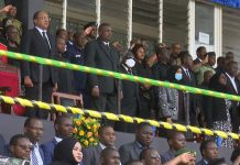 MAGUFULI’S BODY ARRIVES AT AMANI STADIUM