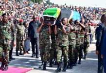 Tough job for security as crowds bid JPM farewell