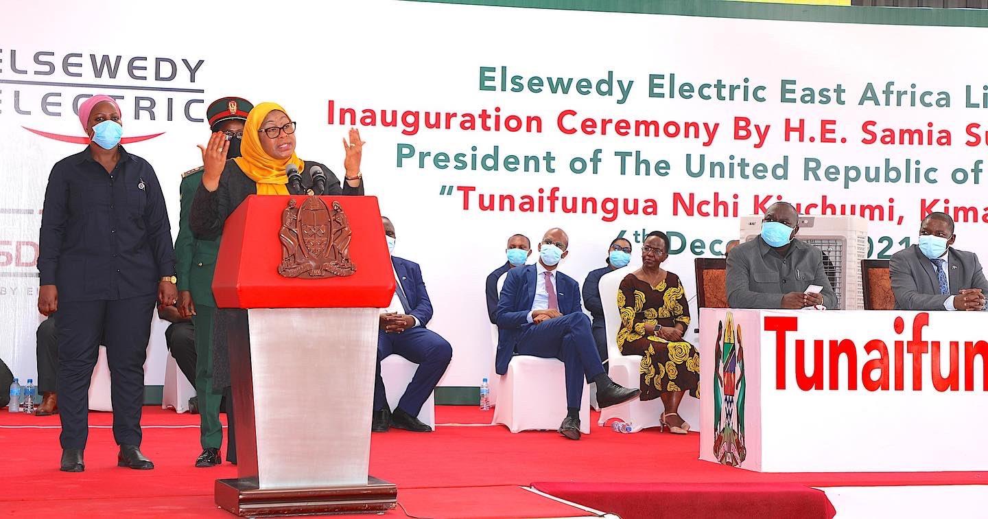 Samia inaugurates electrical factory in Dar Samia inaugurates electrical factory in Dar