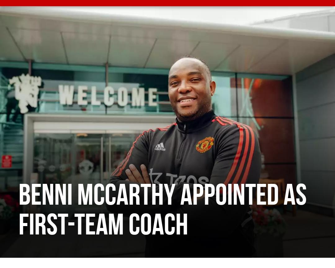 South African Benni McCarthy named new Man United's firstteam coach
