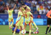 Spain beat hosts France 5-3 to win gold in men’s football at Olympics Spain beat hosts France 5-3 to win gold in men's football at Olympics