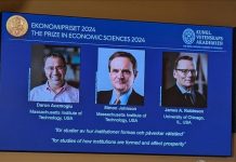 Daron Acemoglu, Simon Johnson, and James Robinson awarded Nobel in economics Daron Acemoglu, Simon Johnson, and James Robinson awarded Nobel in economics