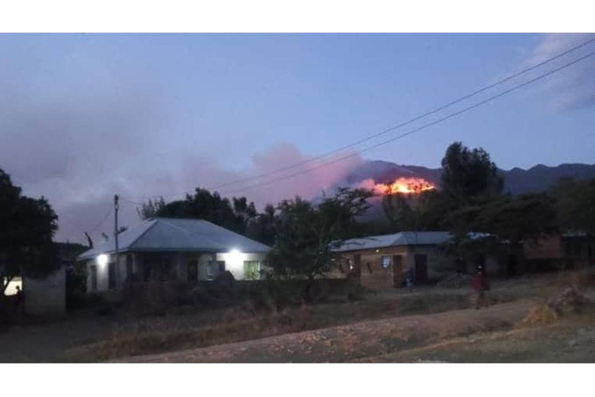 Wildfire Sweeps Mount Hanang in Tanzania, No Volcano Wildfire Sweeps Mount Hanang in Tanzania, No Volcano