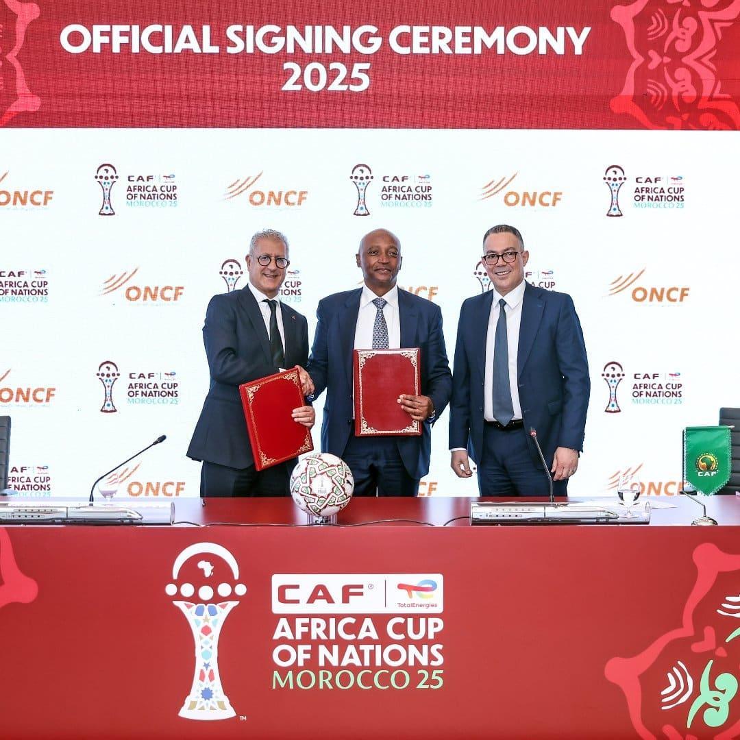 CAF Names ONCF Official Sponsor for AFCON 2025 CAF Names ONCF Official Sponsor for AFCON 2025