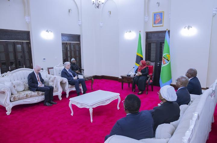 Dr Samia welcomes envoys from five nations Dr Samia welcomes envoys from five nations