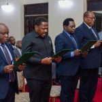 Dr Samia Swears in Prof Kabudi, Two other Ministers Dr Samia Swears in Prof Kabudi, Two other Ministers