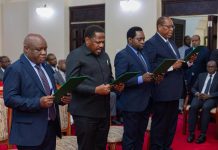 Dr Samia Swears in Prof Kabudi, Two other Ministers Dr Samia Swears in Prof Kabudi, Two other Ministers