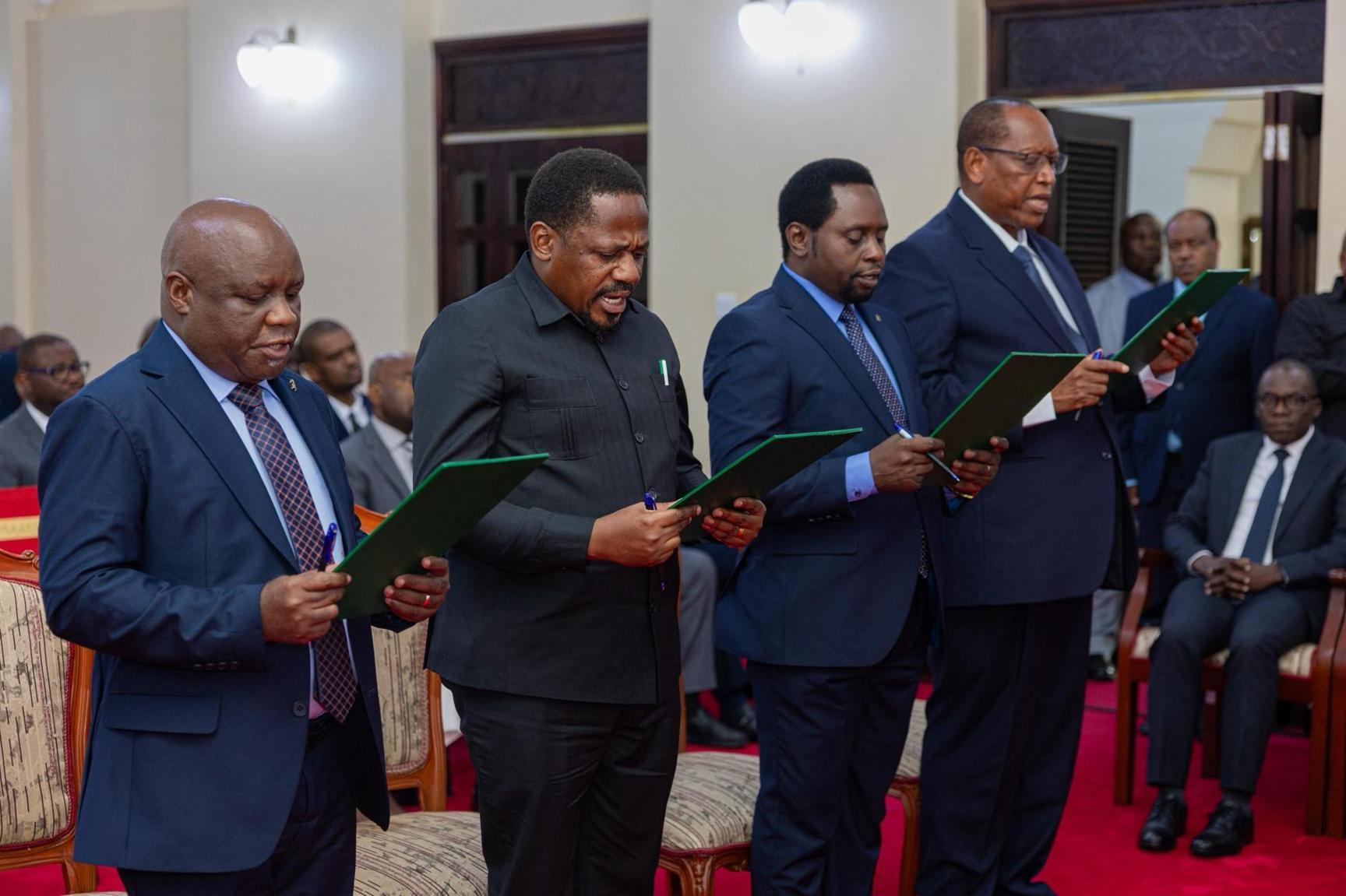 Dr Samia Swears in Prof Kabudi, Two other Ministers Dr Samia Swears in Prof Kabudi, Two other Ministers