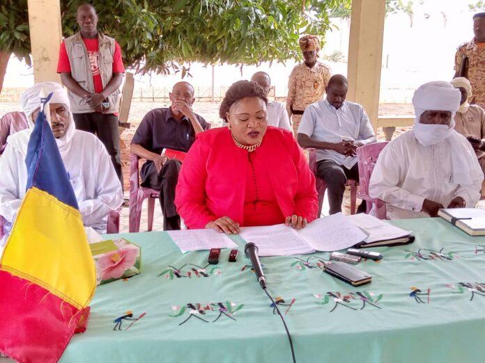 Accord de Koumra sur la réparation civile : la gouverneure Diamra Betolngar dément en être “l’actrice” Accord de Koumra sur la réparation civile : la gouverneure Diamra Betolngar dément en être “l’actrice”