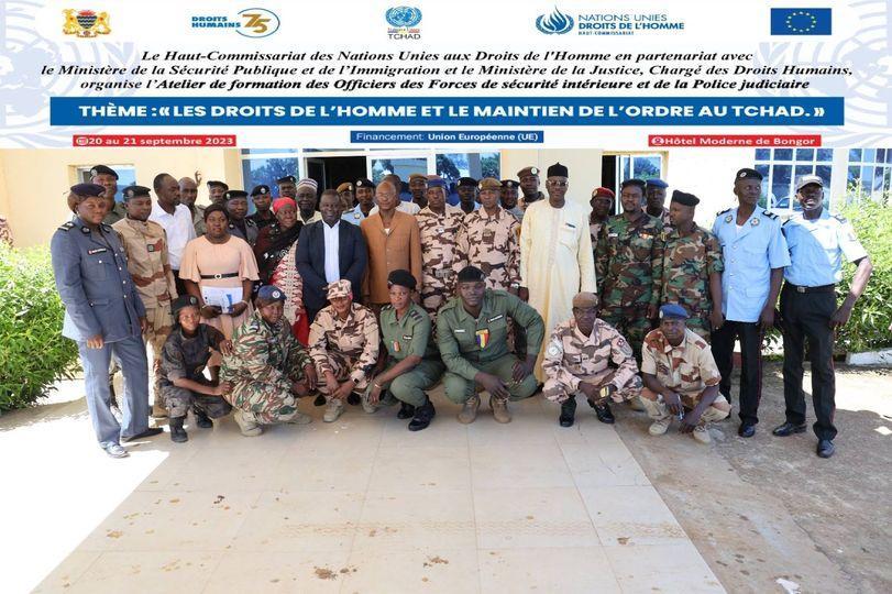 des officiers de sécurité formés sur les droits de l'Homme à Bongor des officiers de sécurité formés sur les droits de l'Homme à Bongor
