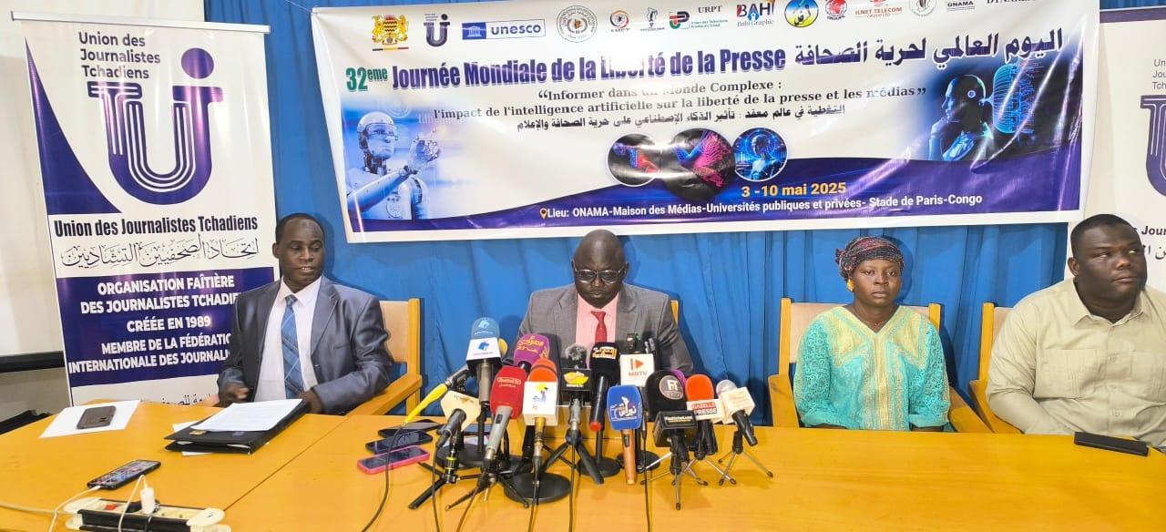 Célébration de la 32e Journée mondiale de la liberté de la presse au Tchad : l’intelligence artificielle au cœur des débats Célébration de la 32e Journée mondiale de la liberté de la presse au Tchad : l’intelligence artificielle au cœur des débats