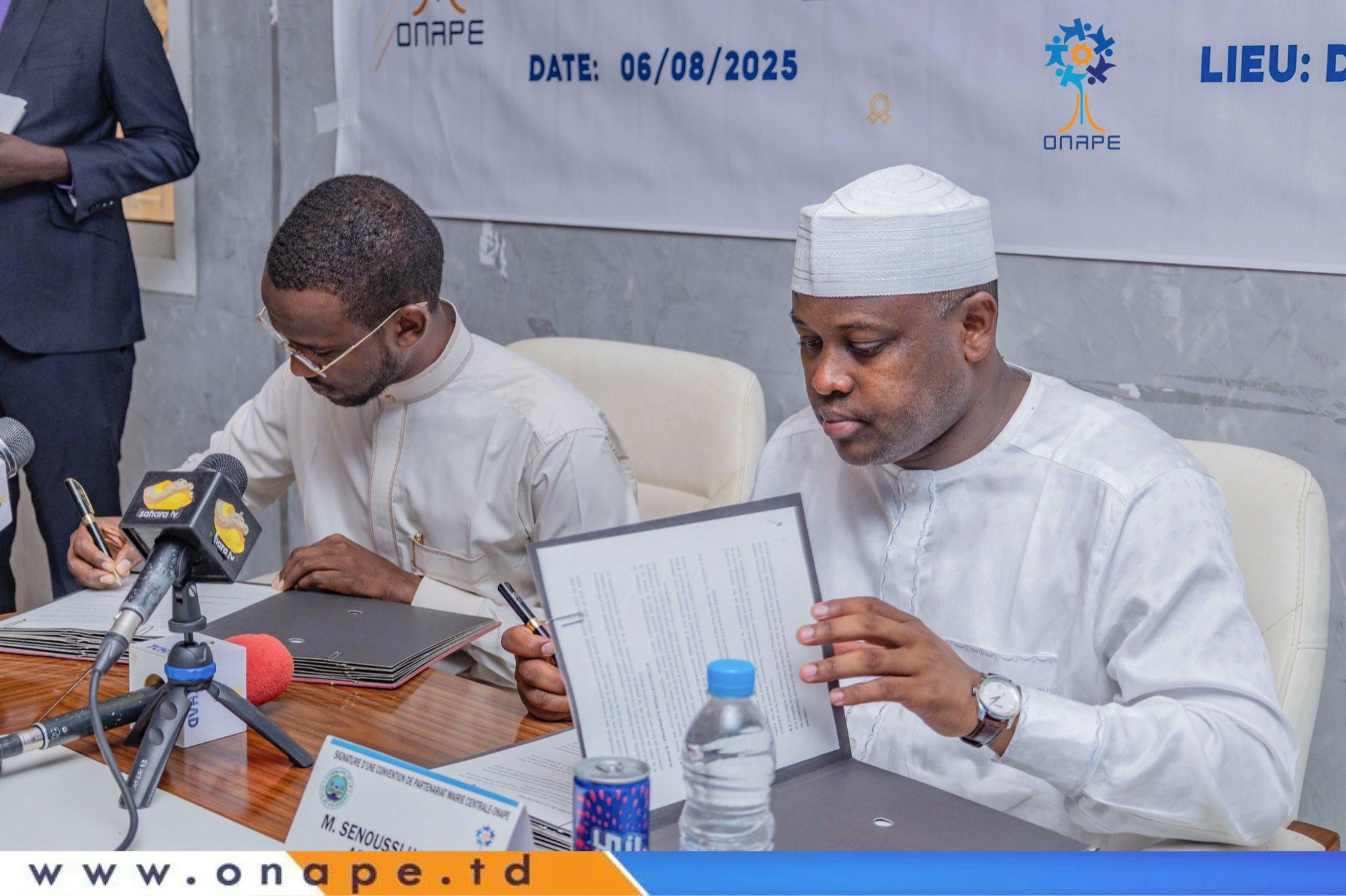 la mairie centrale de N’Djamena et l’ONAPE s’engagent sur l’emploi des jeunes et la transition écologique la mairie centrale de N’Djamena et l’ONAPE s’engagent sur l’emploi des jeunes et la transition écologique