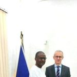 Tahir Hamid Nguilin échange avec l’ambassadeur de l’UE Tahir Hamid Nguilin échange avec l’ambassadeur de l’UE