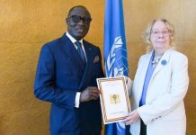 Ahmad Makaila Présente Ses Lettres De Créance À L’ONU Ahmad Makaila Présente Ses Lettres De Créance À L'ONU