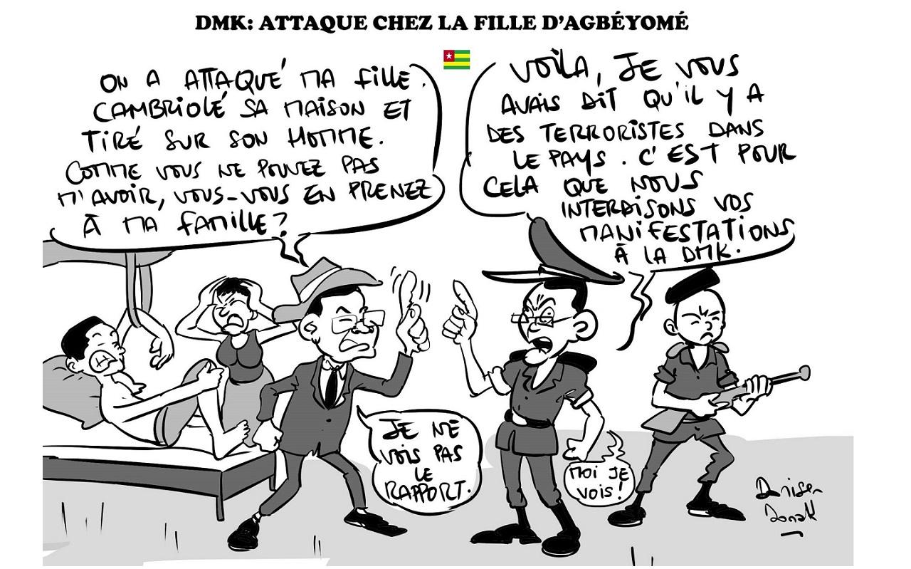Togo- Agression à mains armées de la fille d’Agbéyomé Kodjo : Un jeu malsain pour confirmer les « renseignements » de Yark ? Togo- Agression à mains armées de la fille d’Agbéyomé Kodjo : Un jeu malsain pour confirmer les « renseignements » de Yark ?