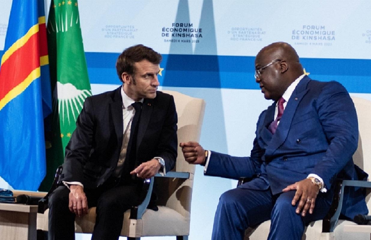 Afrique–Les « tic au tac » entre E. Macron et F. Tshisékédi