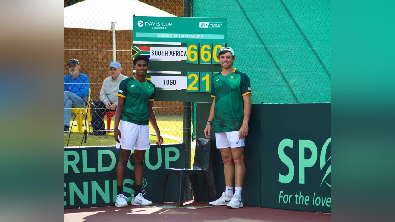 Coupe Davis 2023 : l’Afrique du Sud retarde le Togo Coupe Davis 2023 : l’Afrique du Sud retarde le Togo