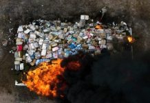 Incinération de Drogue et Produits Illicites Saisis par les FDS Incinération de Drogue et Produits Illicites Saisis par les FDS