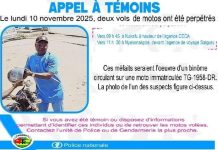 Togo Recherche Deux Voleurs De Motos À Lomé Togo Recherche Deux Voleurs De Motos À Lomé