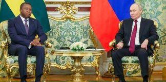 Togo Russie: Échanges entre Gnassingbé et Poutine Togo Russie: Échanges entre Gnassingbé et Poutine