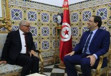 الشاهد يتخلى عن صلاحياته للوزير مرجان يوسف الشاهد يتخلى عن صلاحياته للوزير كمال مرجان