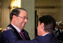 الشاهد يلتقي رئيس الوزراء الإيطالي