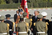 قيس سعيد يستقبل أمير دولة قطر