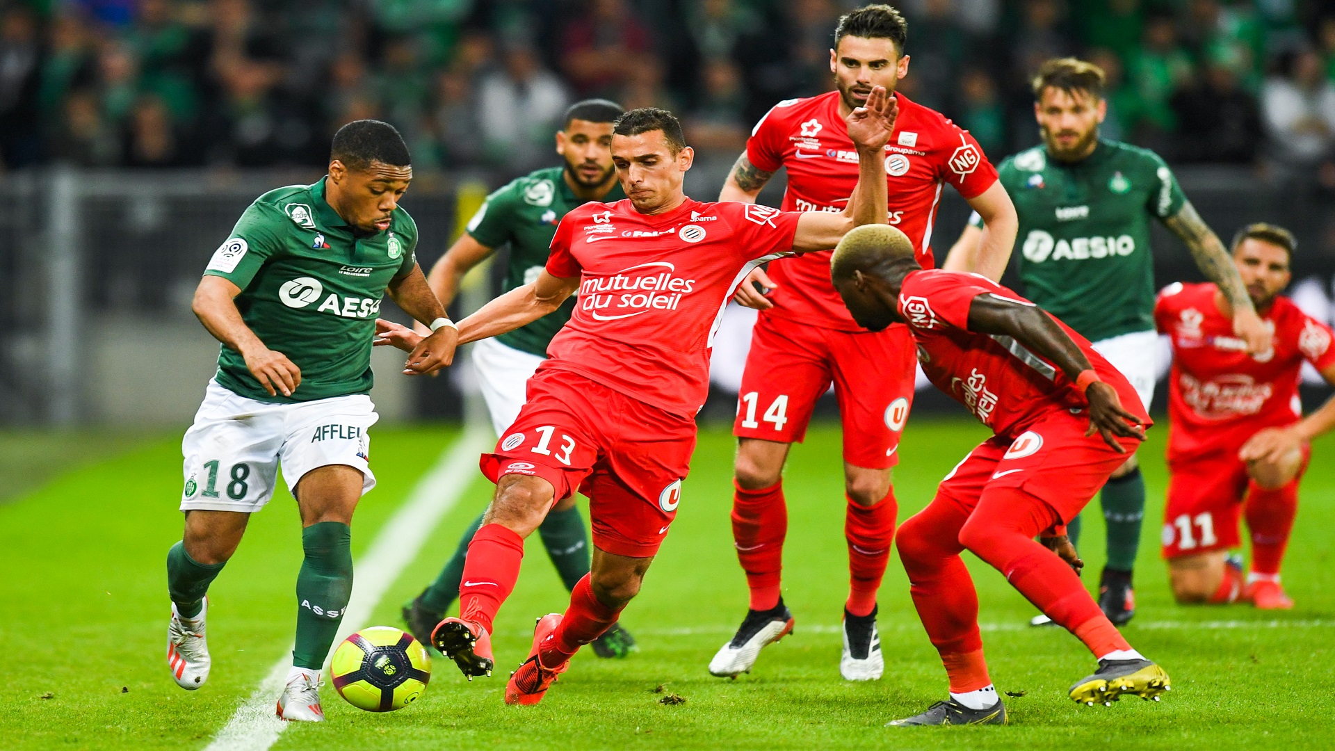 AS Saint-Etienne v Montpellier Herault SC - Ligue 1