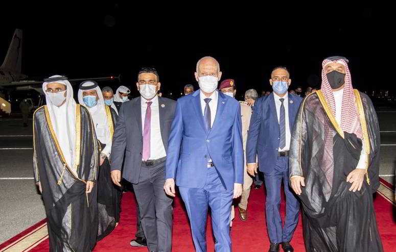 رئيس الجمهورية يصل قطر في زيارة دولة