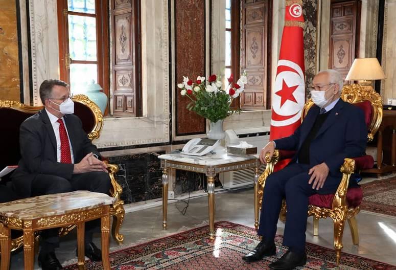 الغنوشي يستقبل سفير ألمانيا بتونس
