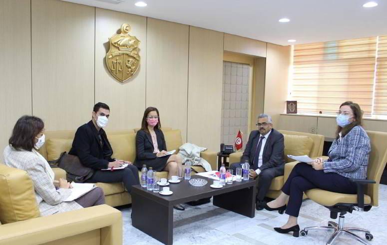 وزير العدل يلتقي ممثلة مكتب المفوضية السامية لحقوق الإنسان بتونس