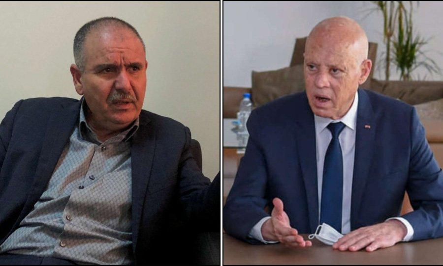 الرئيس التونسي يلمح إلى إجراء استفتاء لتعديل نظام الحكم: اتحاد الشغل يبارك وخبراء يتحدثون عن إمكانية حل البرلمان الرئيس التونسي يلمح إلى إجراء استفتاء لتعديل نظام الحكم: اتحاد الشغل يبارك وخبراء يتحدثون عن إمكانية حل البرلمان