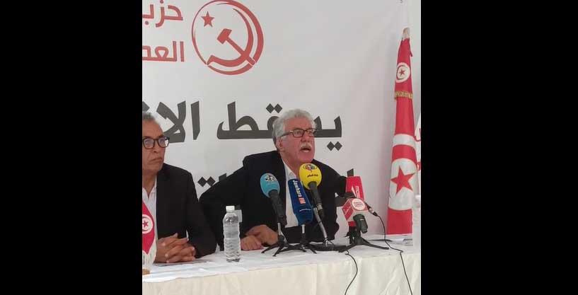 حمة الهمامي: الحزب على اتصال مع عدد من الأحزاب لتكوين ائتلاف واسع للتصدي لقيس سعيد حمة الهمامي: الحزب على اتصال مع عدد من الأحزاب لتكوين ائتلاف واسع للتصدي لقيس سعيد