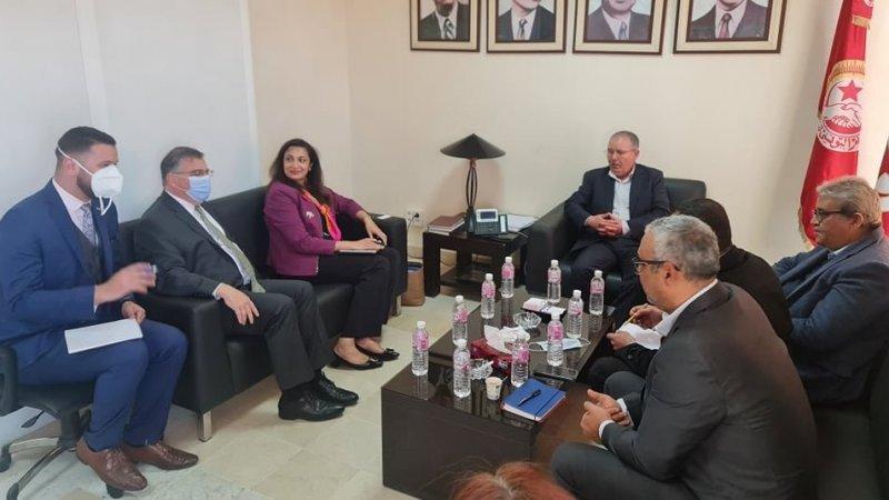 لقاء بين الأمين العام للاتحاد ووكيلة وزارة الخارجية الأمريكية لقاء بين الأمين العام للاتحاد ووكيلة وزارة الخارجية الأمريكية