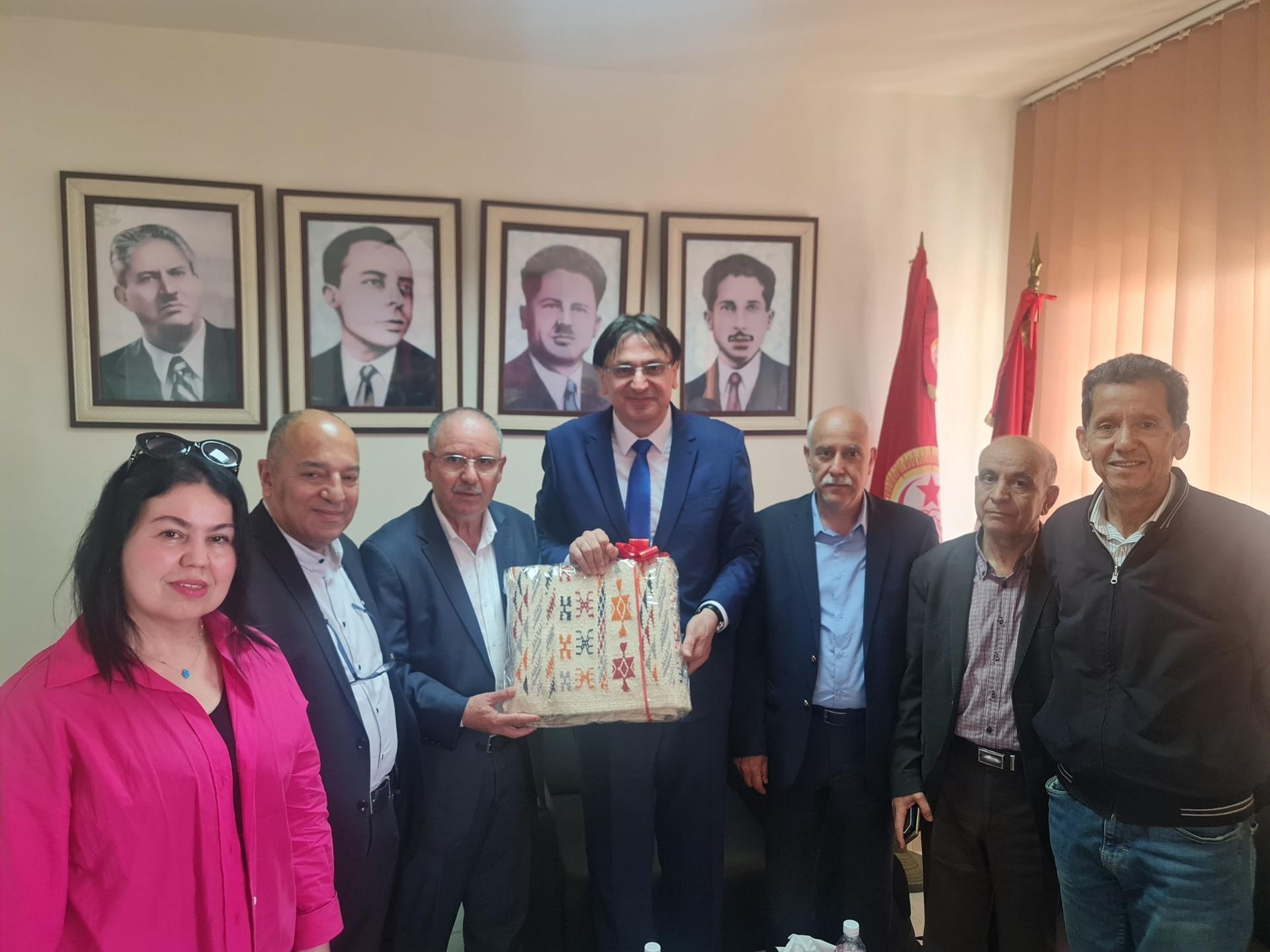 الطبوبي يلتقي مُترشحا لانتخابات الأمانة العامة للاتحاد الدولي للنقابات الطبوبي يلتقي مُترشحا لانتخابات الأمانة العامة للاتحاد الدولي للنقابات