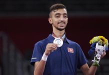 الجندوبي يتألق من جديد بفضية في التايكوندو الجندوبي يتألق من جديد بفضية في التايكوندو